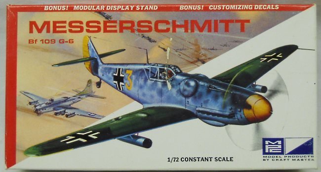 MPC 1/72 Messerschmitt Bf-109 G-6, 5007-50 plastic model kit